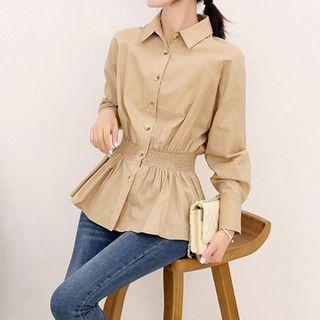 Plain Peplum Shirt