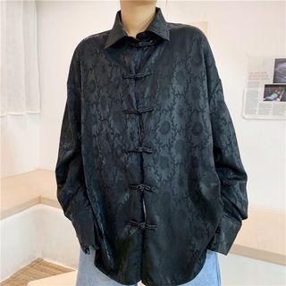 Couple-matching Long-sleeve Traditional Chinese Shirt