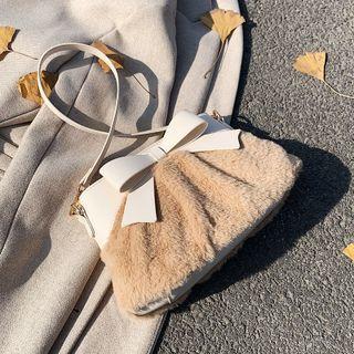 Fluffy Bow Shoulder Bag