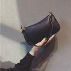 Faux Leather Handbag Bear & 2 Pcs - Strap - Black - One Size