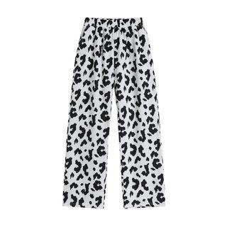 Cow Print Loose Fit Pants