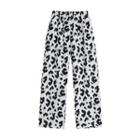 Cow Print Loose Fit Pants