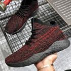 Knit Mesh High-top Sneakers