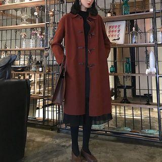 Toggle-button Trench Coat