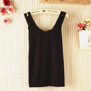 Double-strap V-neck Tank Top