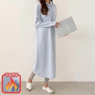 Hooded Brushed Fleece Dress