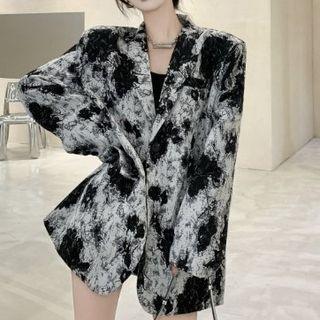 Print Blazer Black & White - One Size