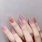 Pointed Faux Nail Tips 439 - Purple - One Size