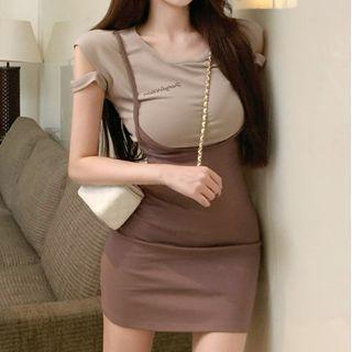 Cap-sleeve Stop / Suspender Skirt