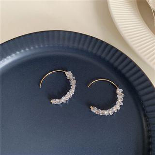 Hand Made Crystal Earrings  - [golden] Pair Of Earrings