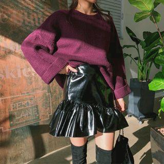 Round-neck Wide-sleeve Sweater