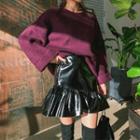 Round-neck Wide-sleeve Sweater