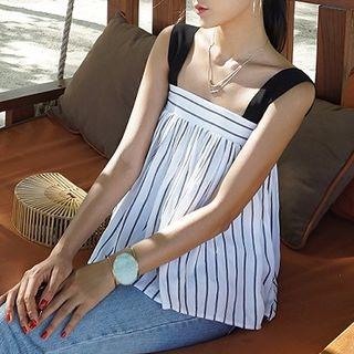 Strappy Striped Top