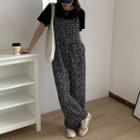 Spaghetti Strap Floral Print Jumper Pants