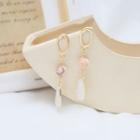 Marble Bead & Glaze Dangle Earring 1 Pair - Al0954 - One Size