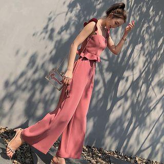 Set: Camisole Top + Wide Leg Pants