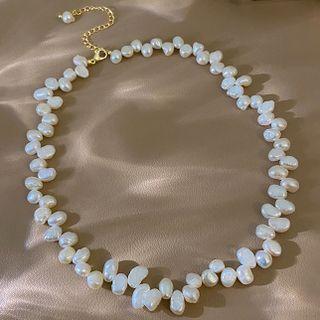 Freshwater Pearl Choker B-107-3 - Pearl White - One Size