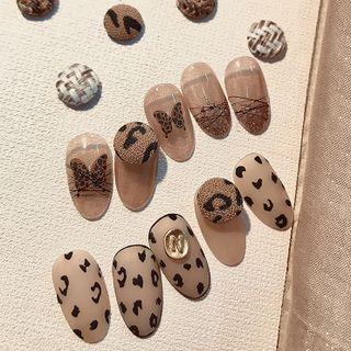 Button Knit Nail Art Decoration