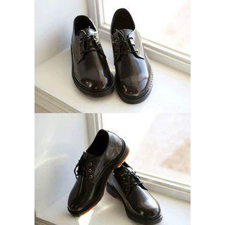 Faux-leather Derby Shoes