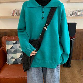 Polo Sweater Ocean Blue - One Size