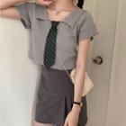 Neck Tie Short-sleeve T-shirt