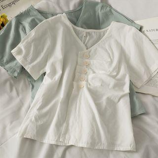 Asymmetrical Ruched Shirt