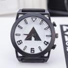 Triangle Print Silicone Strap Watch