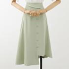 Button-up Asymmetrical A-line Skirt