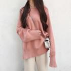 Long Sweater / Crop Knit Pants
