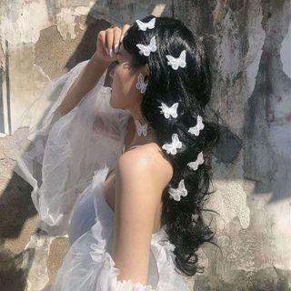 Pearl Mesh Barrette Clip