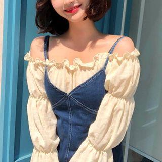 Puff Sleeve Off-shoulder Top