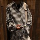Gingham Shirt White - M