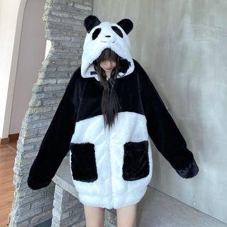 Panda Reversible Hooded Zip Jacket