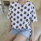 Daisy Print Short Sleeve T-shirt