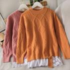 Mock Two-piece Sweater In 5 Colors