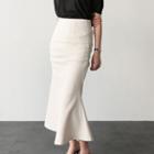 Draped-detail Midi Skirt