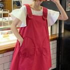 Ruffle Trim Short-sleeve T-shirt / Jumper Dress
