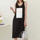 Neon-letter Color-block Tank Dress