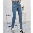 Cropped Straight Leg Jeans (various Designs)