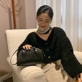 Cropped Fuzzy Cardigan
