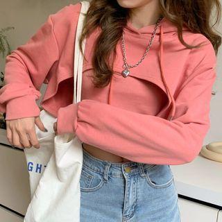Set: Cropped Hoodie + Camisole Top