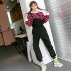 Kangaroo-pocket Drawstring-waist Jumper Pants