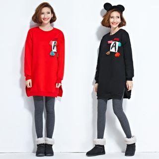 Applique Long Sweatshirt