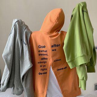 Slit Lettering Hoodie