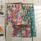 Slit-back Printed Mini Skirt / Midi Skirt