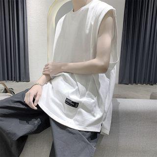 Applique Plain Tank Top