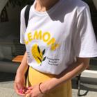Lemon Printed Cotton T-shirt