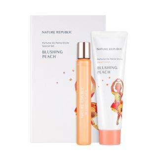 Nature Republic - Perfume De Petite Etoile Blushing Peach Special Set: Perfume 10ml + Hand Cream 30ml 2pcs