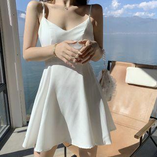 Spaghetti Strap Wing Mini Dress