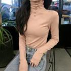 Plain Ruffled Loose-fit Top